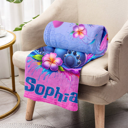 Blue Ohana - Personalized Ohana Blanket