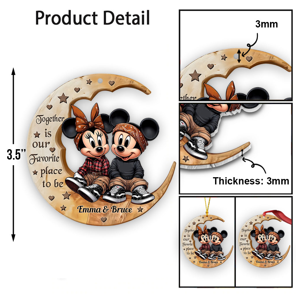 I Love You To The Moon - Personalized Mouse Ornament