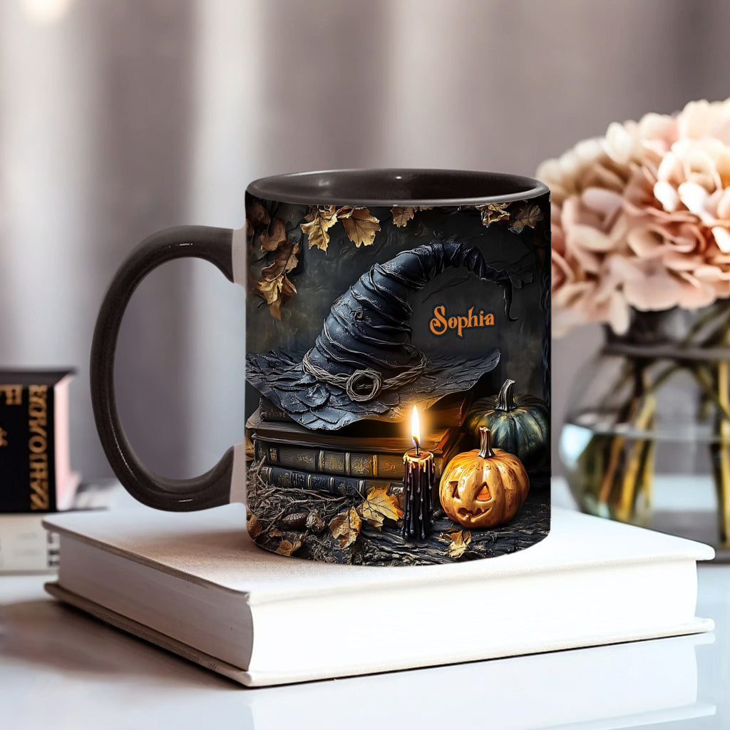 A Witch's Autumn Ritual - Personalized Witch Accent Mug