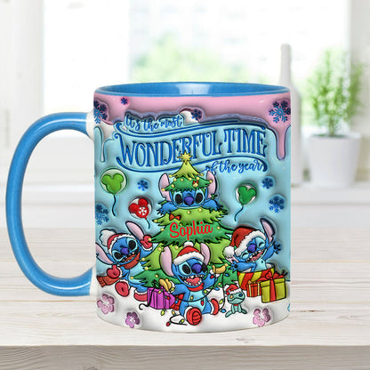 Merry Stitchmas - Personalized Ohana Accent Mug