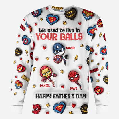 Happy Father's Day - Personalized Marvelous Universe All Over Shirt