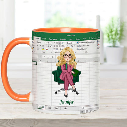 Freak In The Sheet - Personalized Colleague Accent Mug