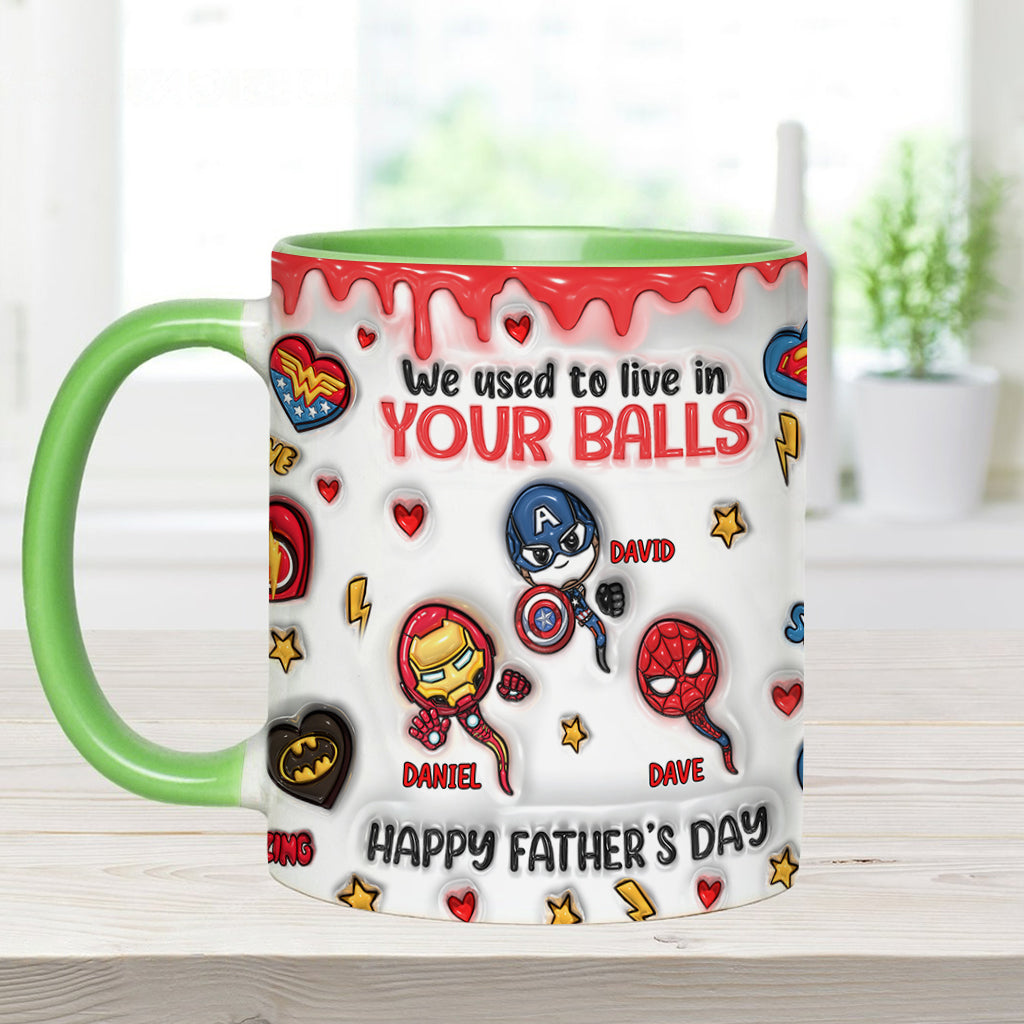 Happy Father's Day - Personalized Marvelous Universe Accent Mug