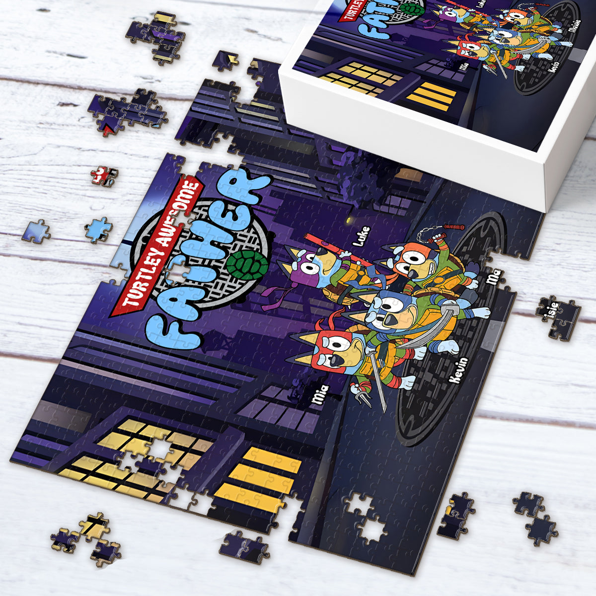 Awesome Father - Personalized Father Jigsaw Puzzle