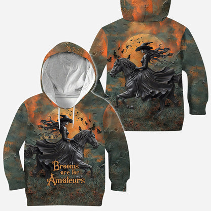 Brooms Are For Amateurs - Personalized Horse All Over Shirt