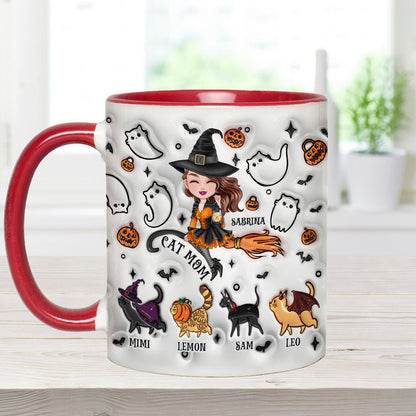 Cat Mom - Personalized Cat Accent Mug