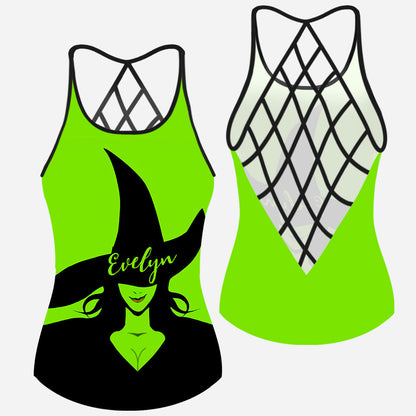 Green Witch - Personalized Witch Cross Tank Top