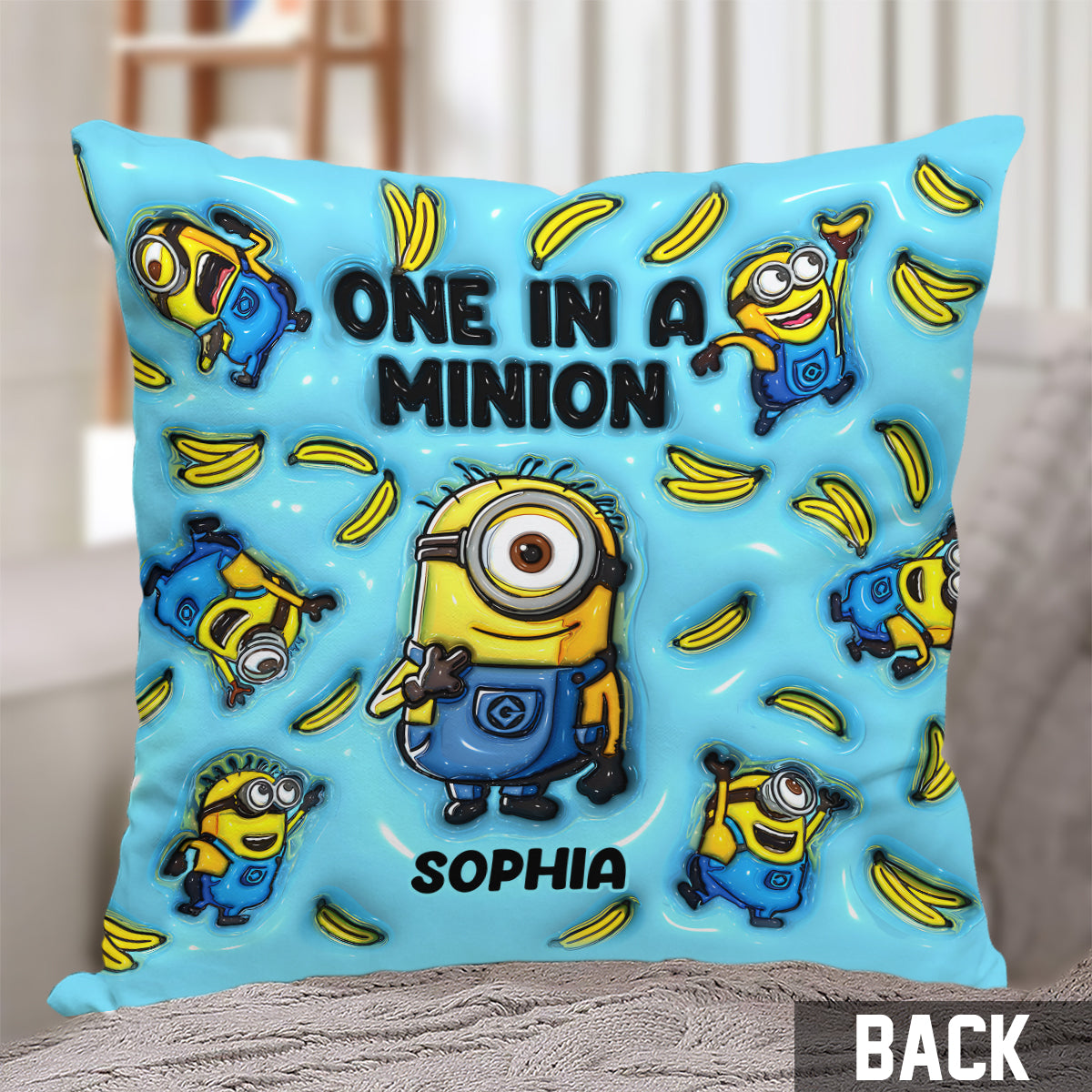 One In The Minion - Personalized Throw Pillow