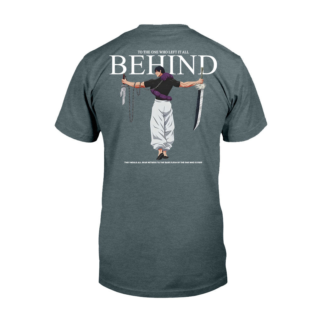 Behind Jujutsu Kaisen T-shirt and Hoodie