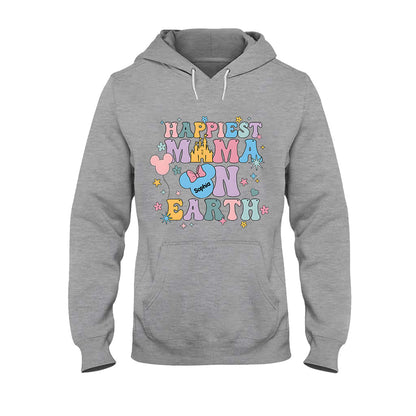 Happiest Mom On Earth - Personalized Mouse T-shirt And Hoodie