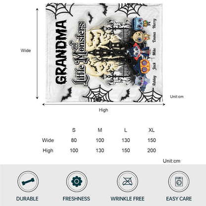 Grandma Of Little Nightmares - Personalized Grandma Blanket