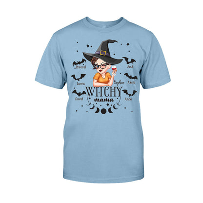 Witchy Mama Grandma - Personalized Witch T-shirt And Hoodie