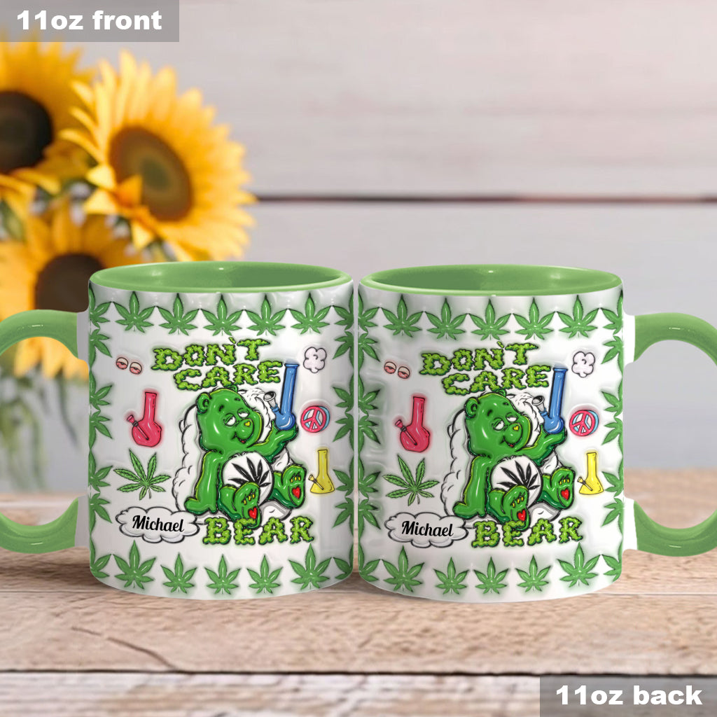 Don't Care Bear - Personalized Weed Accent Mug