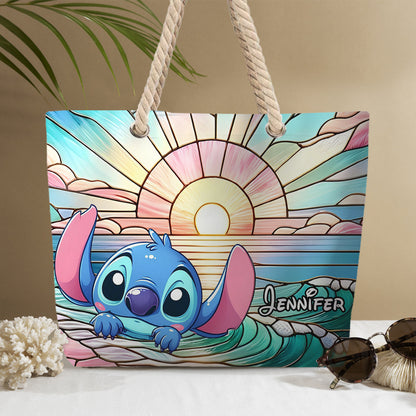 Beautiful Ohana - Personalized Ohana Beach Bag