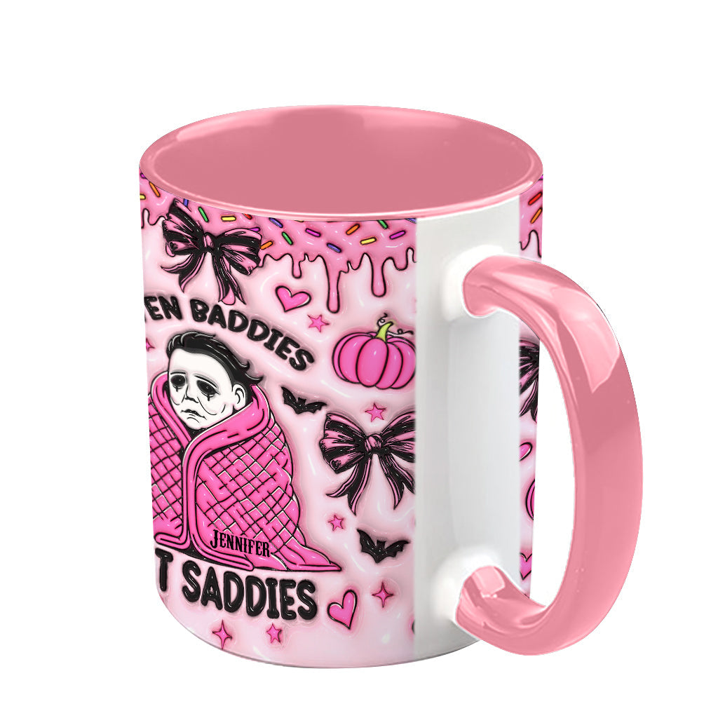 Even Baddies Get Saddies - Personalized Accent Mug