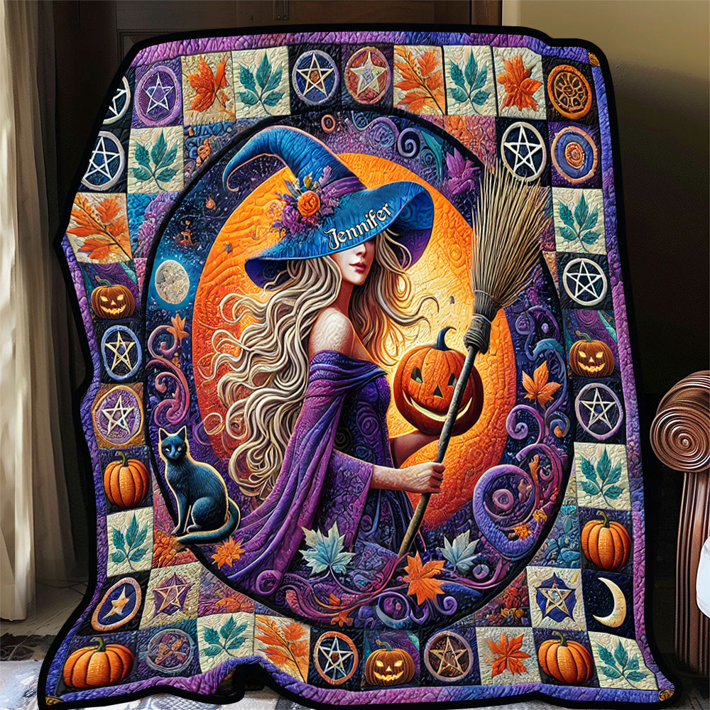 Beautiful Witch - Personalized Witch Quilt