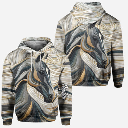 Beautiful Horse - Personalized Horse Hoodie and Leggings