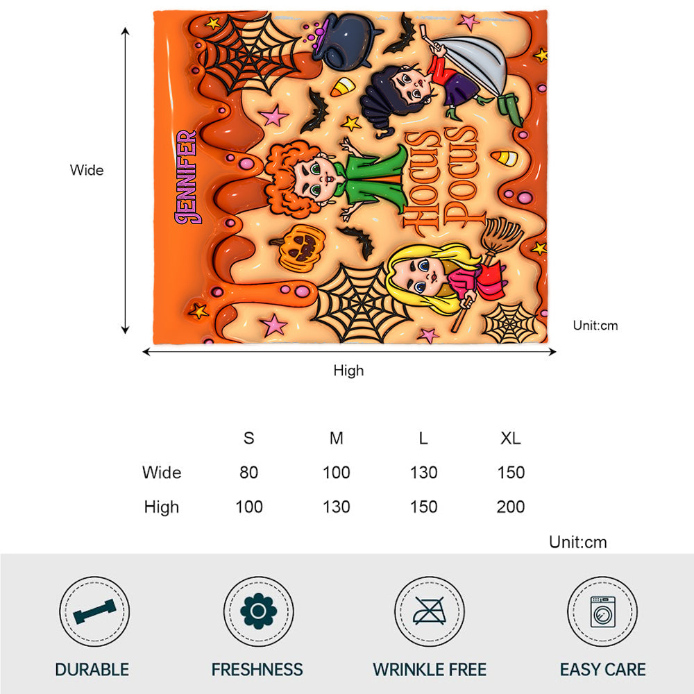 The Sanderson Sisters - Personalized Three Witches Blanket