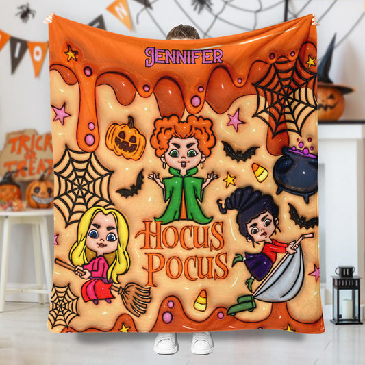 The Sanderson Sisters - Personalized Three Witches Blanket