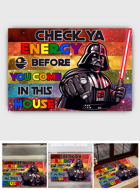 Check Your Energy - LGBT Support Doormat
