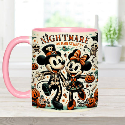 Nightmare On Main Street - Personalized Mouse Accent Mug