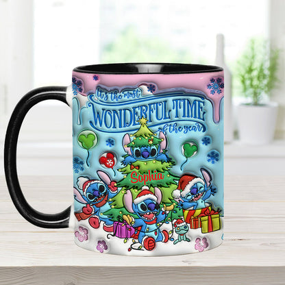 Merry Stitchmas - Personalized Ohana Accent Mug