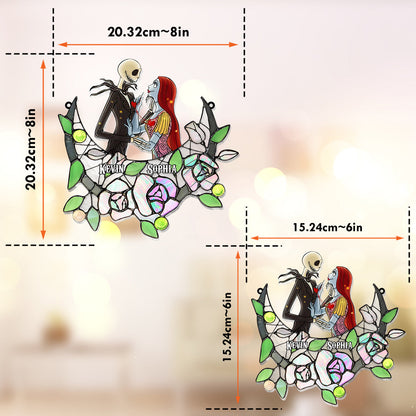 Roses So Many In The Darkness - Personalized Nightmare Window Hanging Suncatcher Ornament