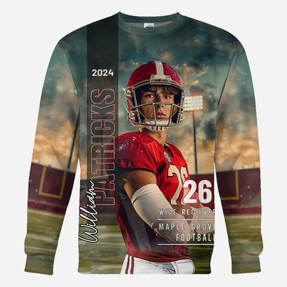 Pround Mom/ Dad/... Game Day & Everyday - Personalized Football All Over Shirt