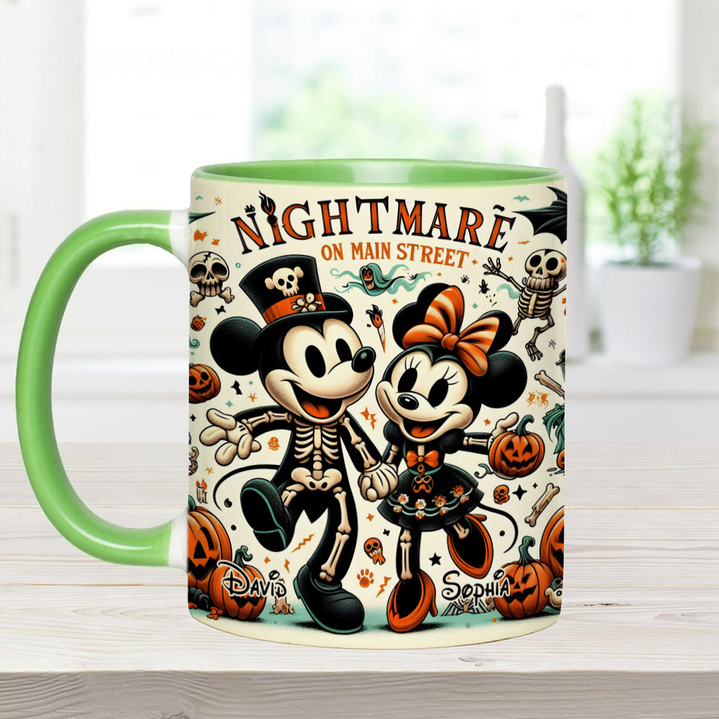 Nightmare On Main Street - Personalized Mouse Accent Mug