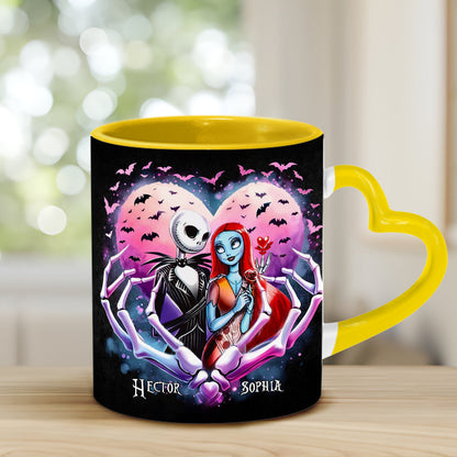 Simply Meant To Be - Personalized Nightmare Heart Handle Mug