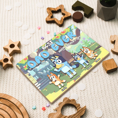 Best Dad Ever - Personalized Father Name Puzzle