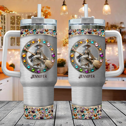 Beautiful Witch - Personalized Witch Tumbler With Handle
