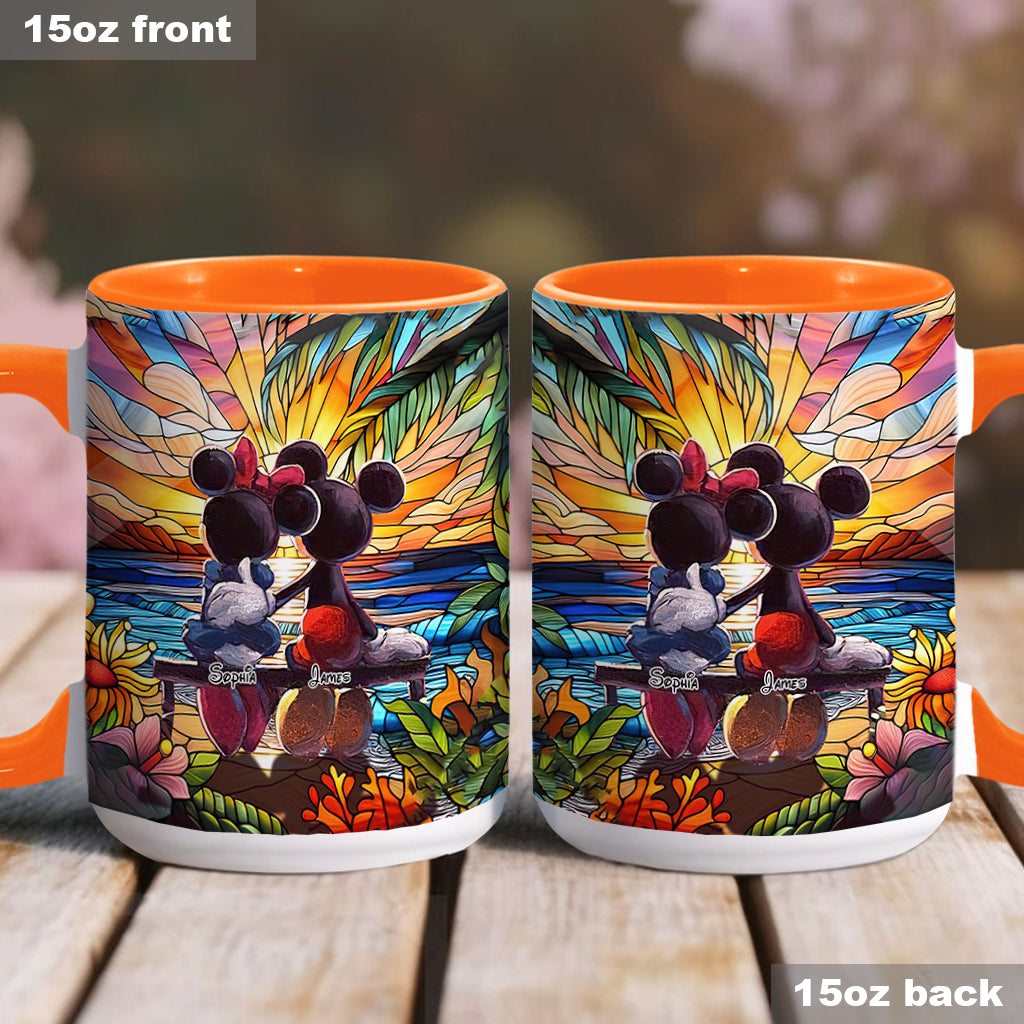 Romantic Sunset - Personalized Mouse Accent Mug