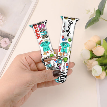 Nurse Life - Personalized Nurse Apple Watch Band