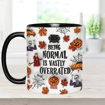 Being Normal Is Vastly Overrated - Personalized Accent Mug