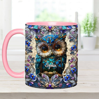 Charming Owl - Personalized Owl Accent Mug