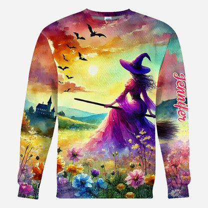 Beautiful Witch - Personalized Witch All Over Shirt