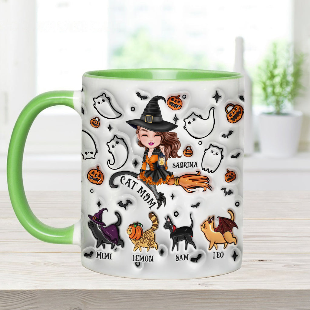 Cat Mom - Personalized Cat Accent Mug