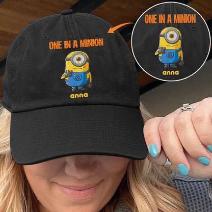 One In A Minion - Personalized Embroidered Classic Cap
