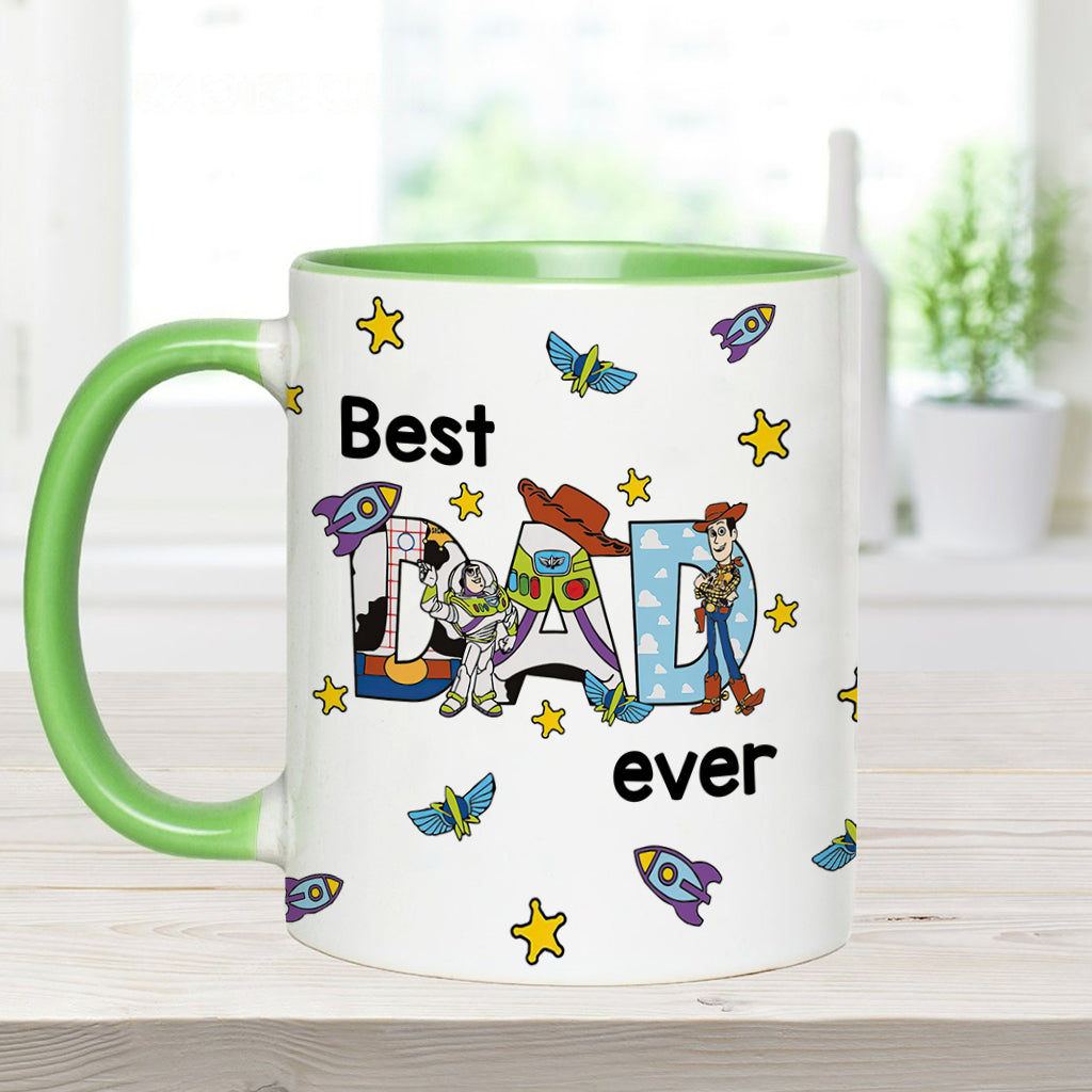 Best Dad Ever - Personalized Father Accent Mug
