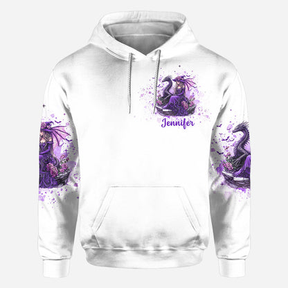 Soul Of A Witch Heart Of A Dragon - Personalized Witch All Over Shirt