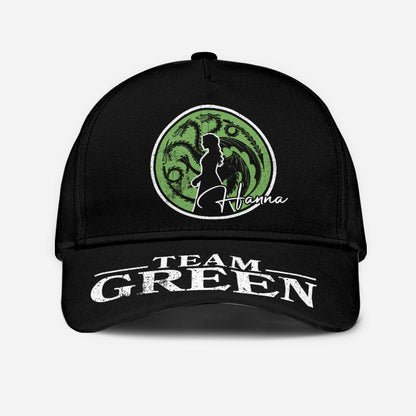 Team Black Vs Team Green - Personalized Thrones Game Classic Cap