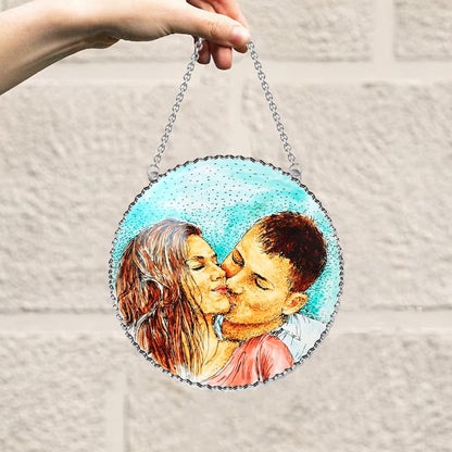 You & Me We Got This - Personalized Couple Window Hanging Suncatcher Ornament