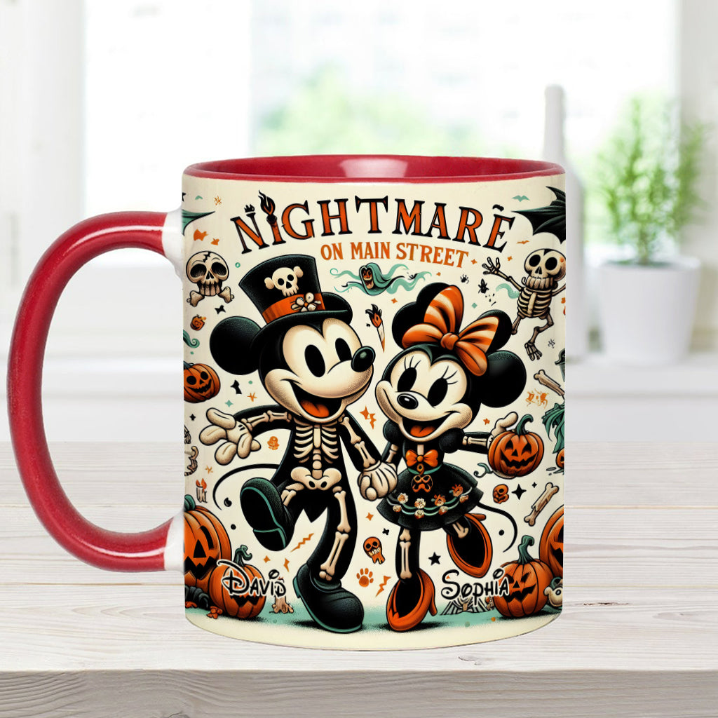 Nightmare On Main Street - Personalized Mouse Accent Mug