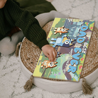 Best Dad Ever - Personalized Father Name Puzzle