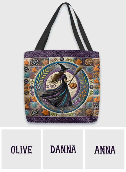 Beautiful Witch - Personalized Witch Tote Bag