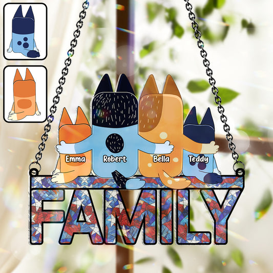 Our Family - Personalized Window Hanging Suncatcher Ornament