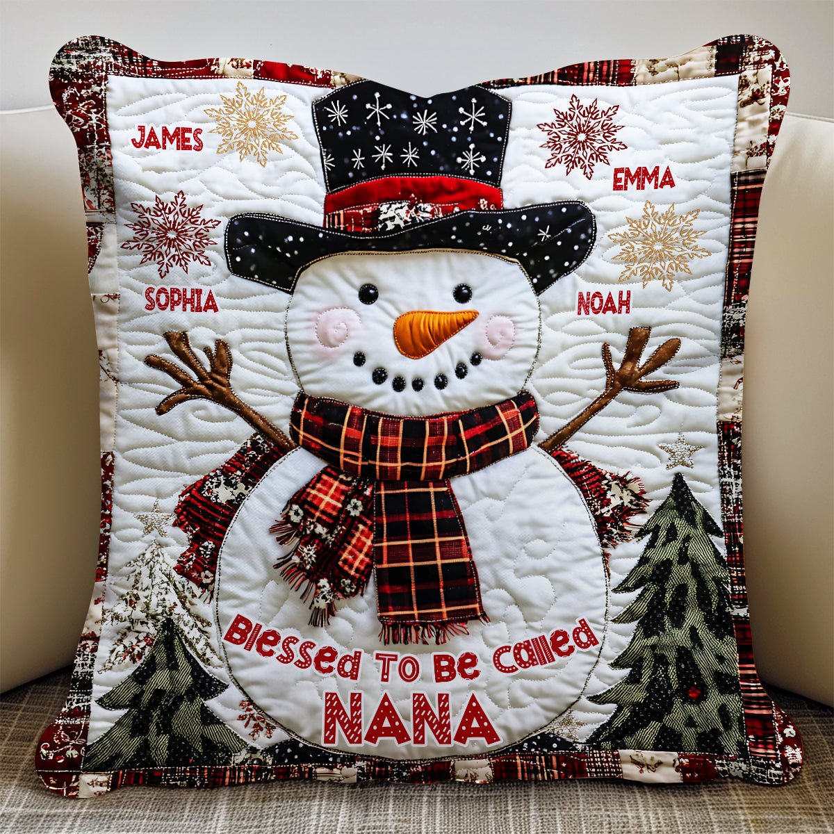 Nana Grandma Gigi - Personalized Grandma Throw Pillow
