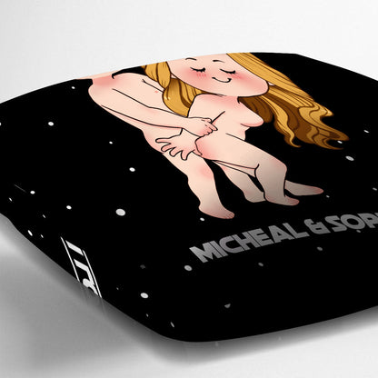 I Love Your Butt I Know Naughty - Personalized The Force Throw Pillow