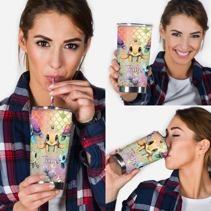 Cute Turtles - Personalized Turtle Tumbler